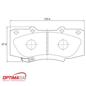 Toyota Hilux / Fortuner Front Brake Pads