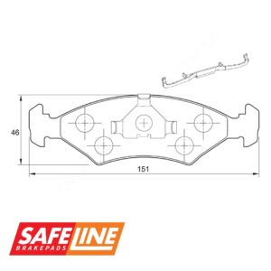 Toyota / Mazda / Ford Front Brake Pads